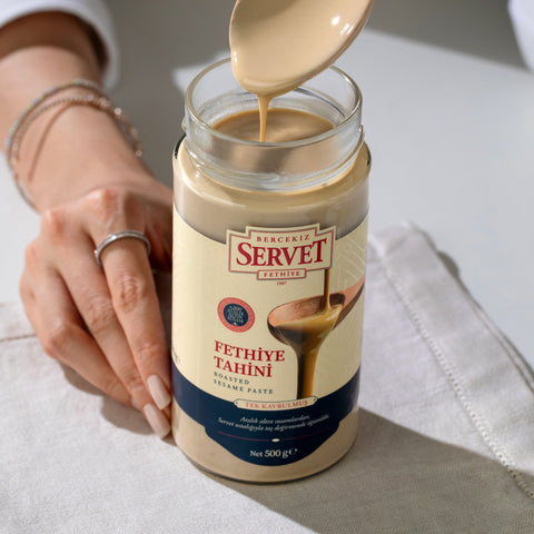 Tek Kavrulmuş Taze Servet Tahini - 500g 3'lü Paket