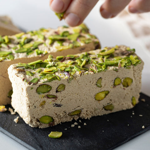 Fresh Tahini Halva with Pistachios, No Refined Sugar Added, 3-Pack