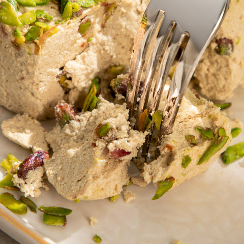 Fresh Tahini Halva with Pistachios, No Refined Sugar Added, 3-Pack