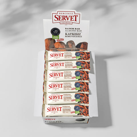 Şeker İlavesiz Badem Krokan Bar 20g 6'lı Paket