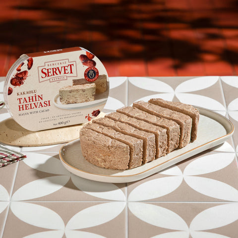 Rafine Şeker İlavesiz - Kakaolu Taze Tahin Helvası 400g