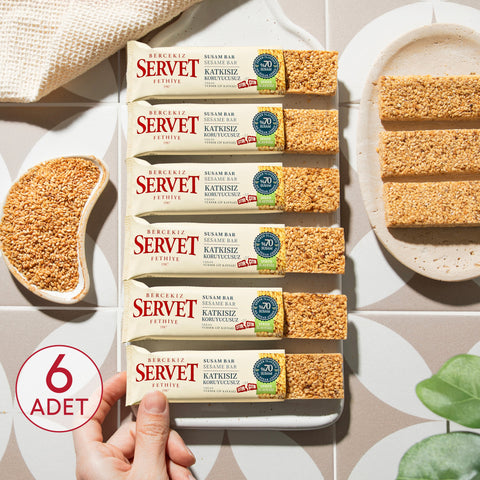 Şeker İlavesiz Susam Krokan Bar 20g 6'lı Paket