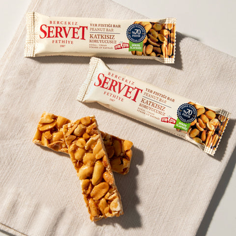 Şeker İlavesiz Yer Fıstığı Krokan Bar 20g 6'lı Paket