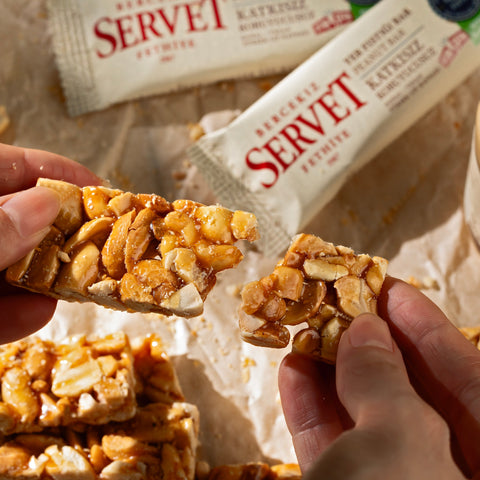 Şeker İlavesiz Yer Fıstığı Krokan Bar 20g 6'lı Paket
