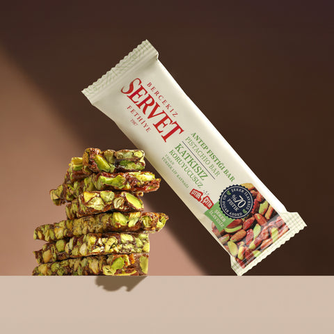 Şeker İlavesiz Antep Fıstığı Krokan Bar 20g 6'lı Paket