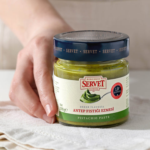 Antep Fıstıklı Tahin Helvası 400g + Antep Fıstığı Ezmesi 200g