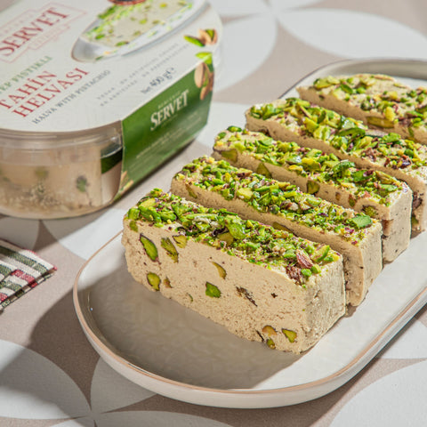 Antep Fıstıklı Tahin Helvası 400g + Antep Fıstığı Ezmesi 200g