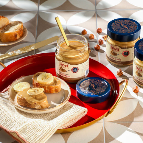 Sade Tahin Helvası 400g + Fındık Ezmesi 200g